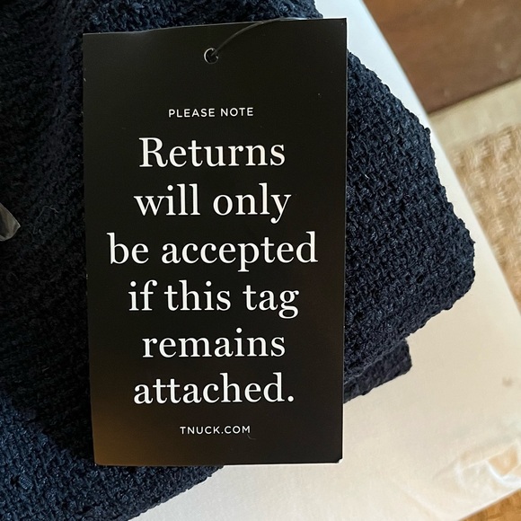 Tuckernuck Navy Tweed Jackie Dress Size large NWT - Picture 10 of 11